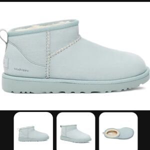UGG x Mad happy Classic Ultra Mini Boot in Snow